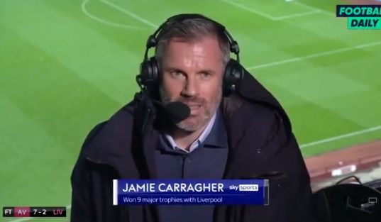 carragher on liverpool villa