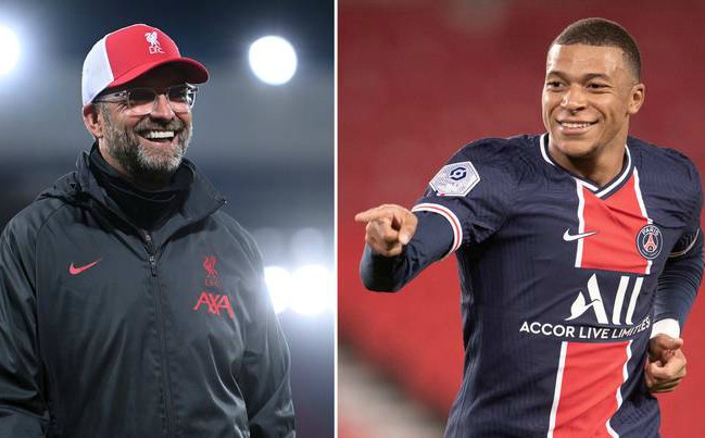 jurgen klopp and kylian mbappe
