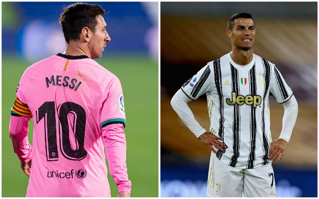 messi pink kit ronaldo