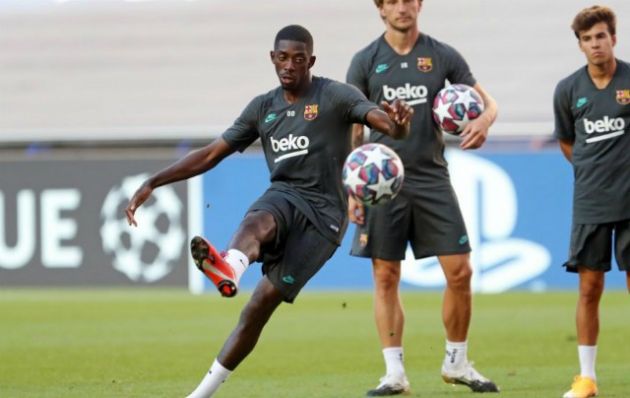 ousmane dembele kicking ball