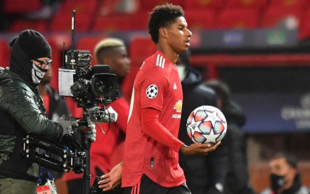 rashford with match ball