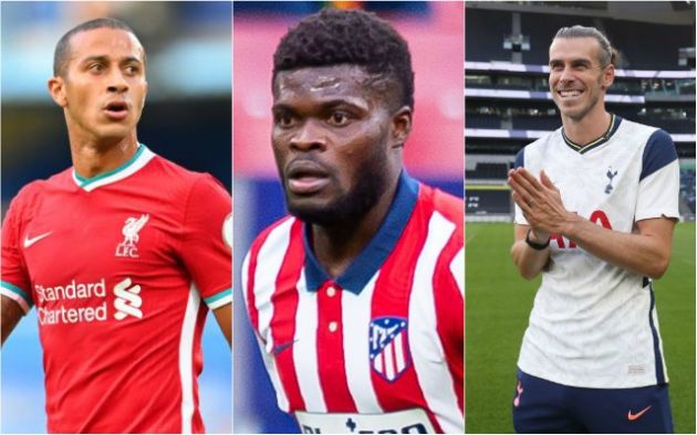 thiago alcantara thomas partey gareth bale