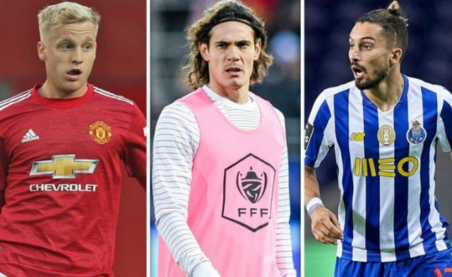 van de beek cavani telles man utd