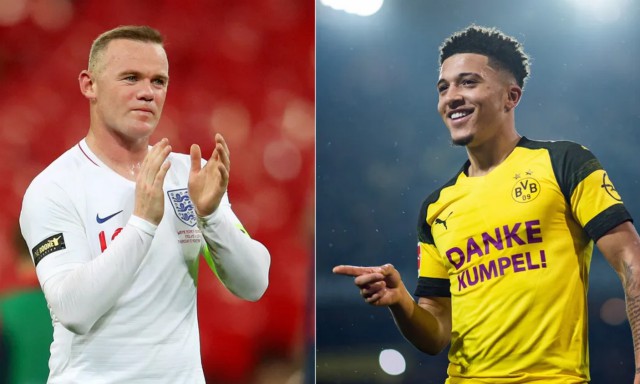 wayne rooney jadon sancho
