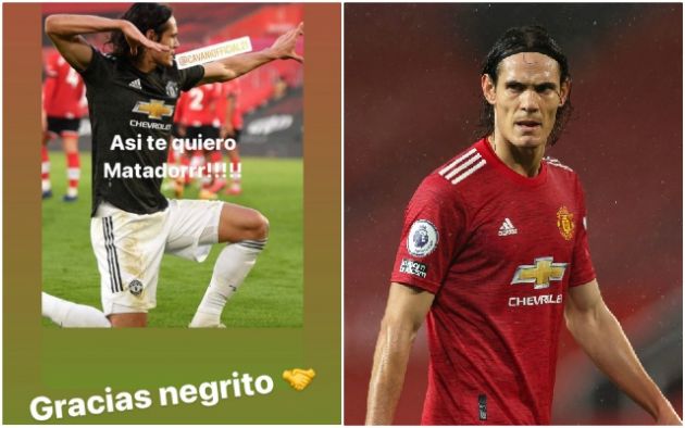 Cavani controversial Negrito Instagram post