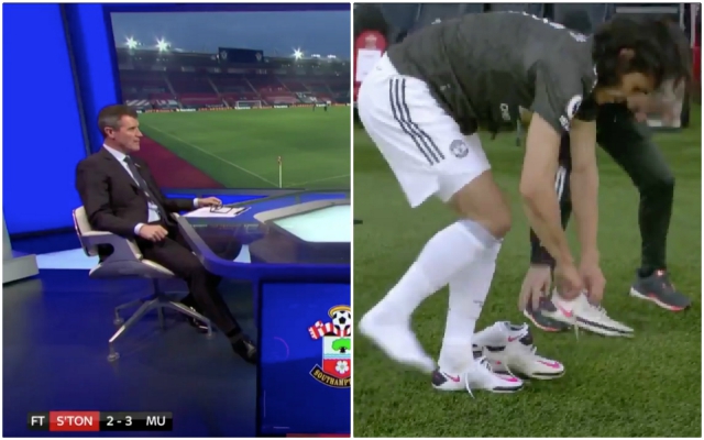 Keane on Cavani boots decision vs Southampton