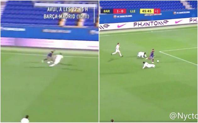 Video - De la Fuente run for Barcelona B