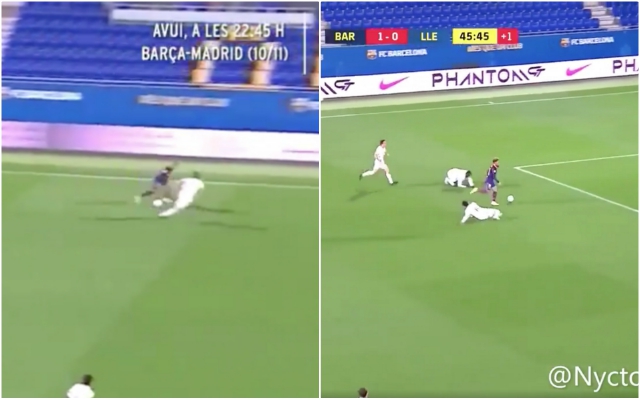 Video - De la Fuente run for Barcelona B