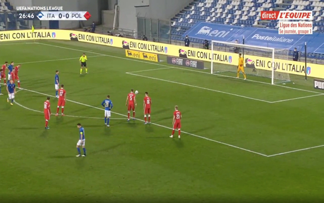 Video - Jorginho scores penalty for Italy vs Poland