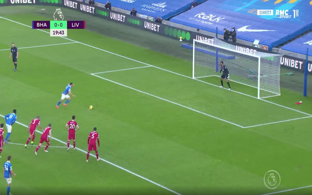 Video - Maupay penalty miss vs Liverpool