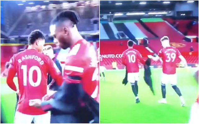 Video - Rashford collects Man United jackets - coats