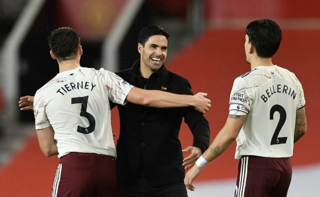 arteta arsenal old trafford