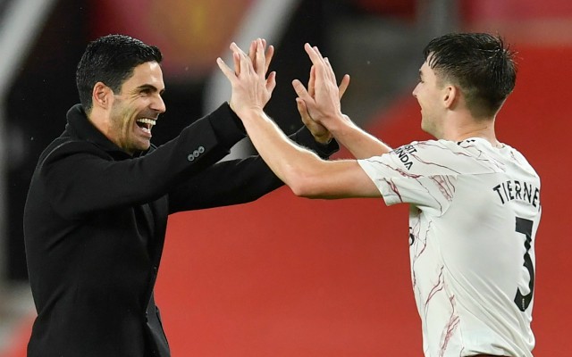 arteta tierney arsenal man utd