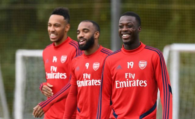 aubameyang lacazette pepe arsenal