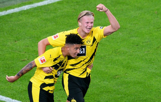 jadon sancho erling haaland borussia dortmund