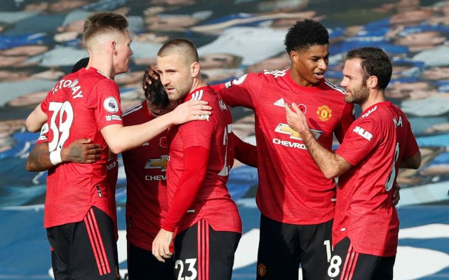 man utd everton shaw rashford mata