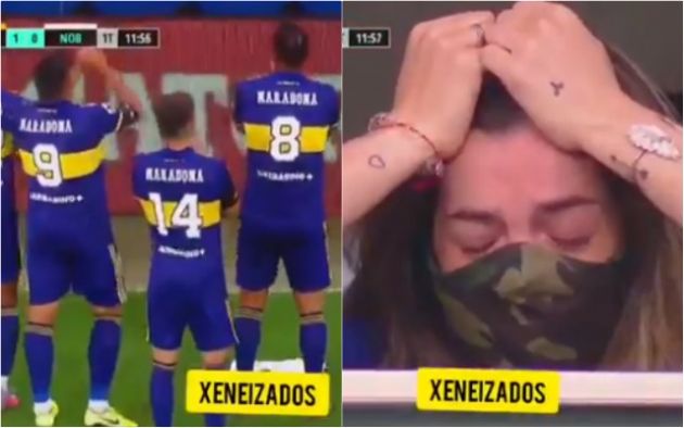 maradona tribute boca juniors daughter