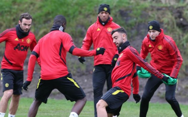 mata fernandes martial lindelof united training