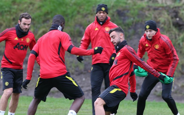 mata fernandes martial lindelof united training