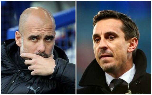 pep guardiola man city gary neville sky