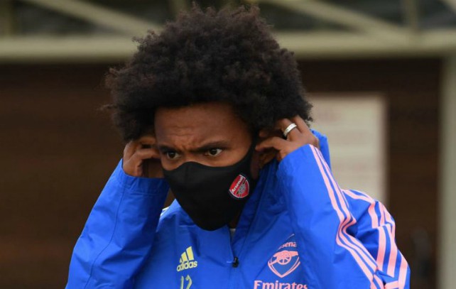 willian in mask