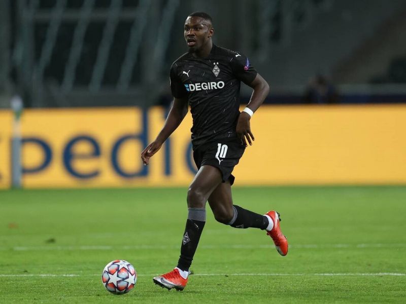 Marcus Thuram in action for Monchengladbach