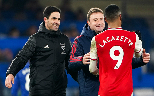 Mikel Arteta and Alexandre Lacazette