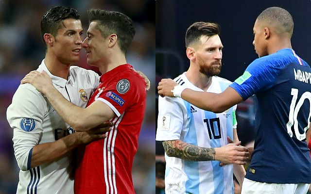 Ronaldo and Messi meet Lewandowski and Mbappe