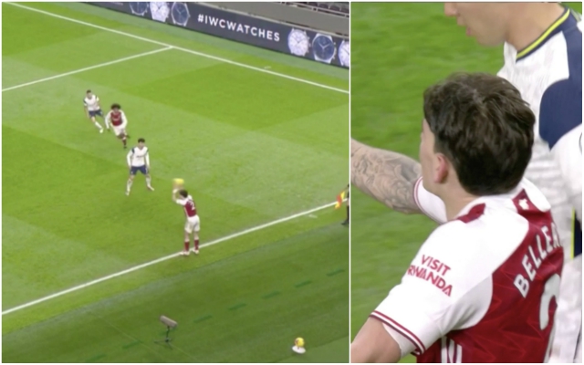 Video - Bellerin foul throw in against Spurs