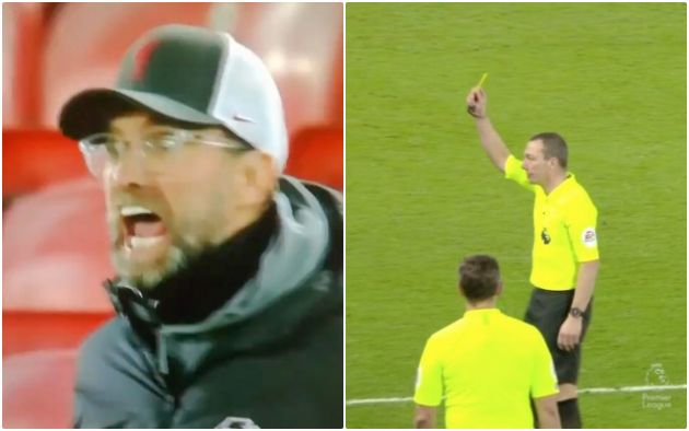 Video - Klopp yellow card vs West Brom