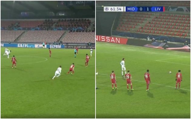 Video - Midtjylland penalty to make it 1-1 vs Liverpool