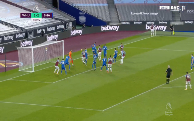 Video - Soucek scores for West Ham vs Brighton