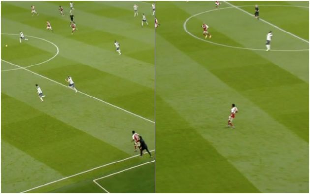 Video - Thomas Partey injured as Spurs scores second vs Arsenal