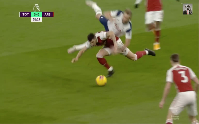 Video - Xhaka early foul on Harry Kane