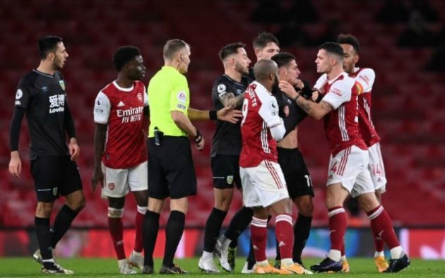 arsenal xhaka burnley