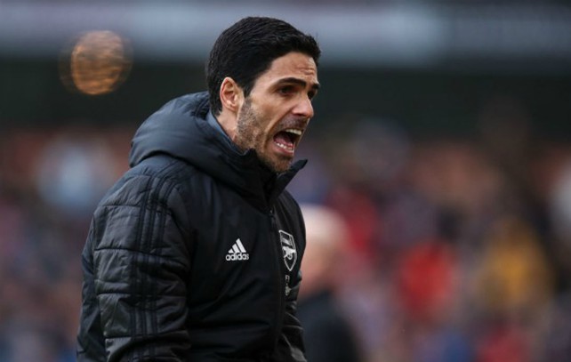 arteta afc shouting
