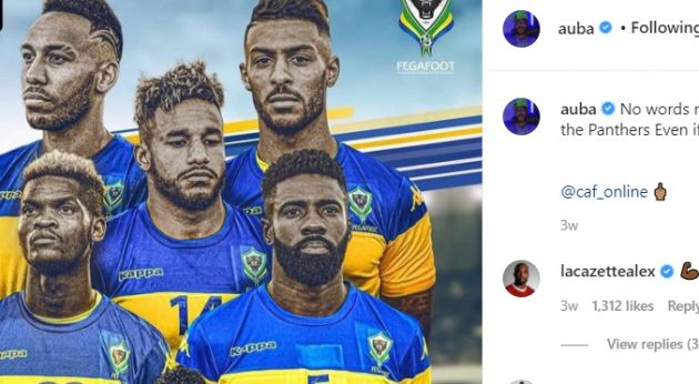 aubameyang insta gabon gambia