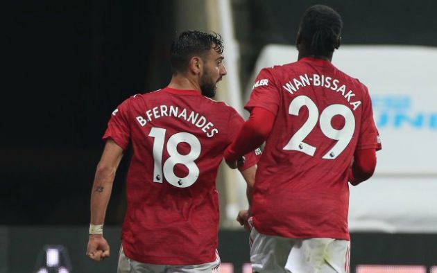 bruno fernandes aaron wan-bissaka utd