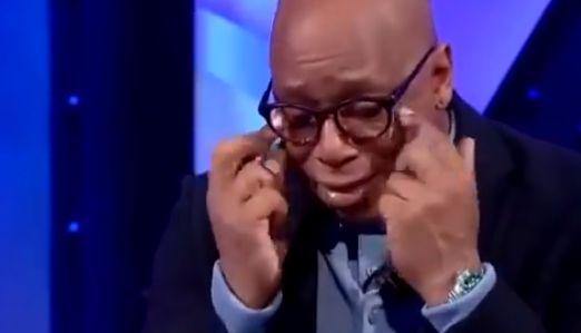 ian wright in tears