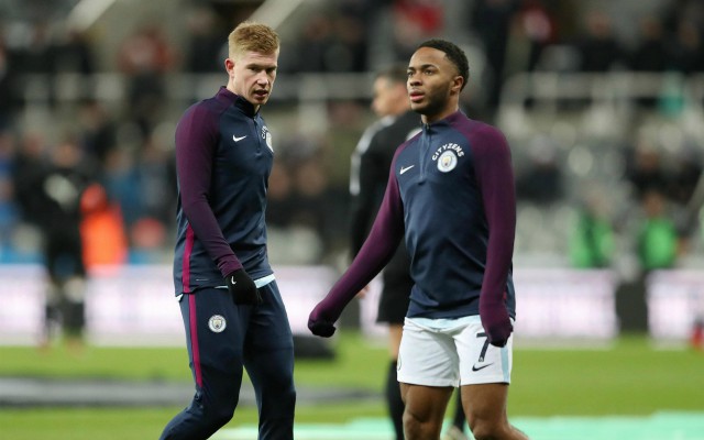 mcfc kevin de bruyne raheem sterling