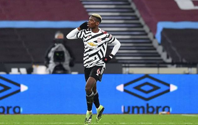 pogba west ham 1-3 man utd