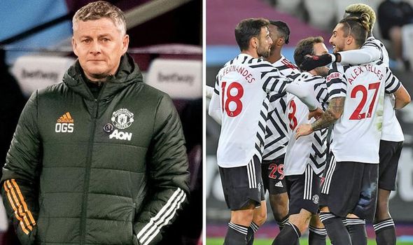 solskjaer man utd vs west ham 2020