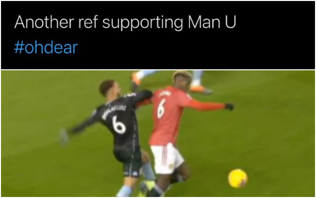 Cash tweet on Man United and referees