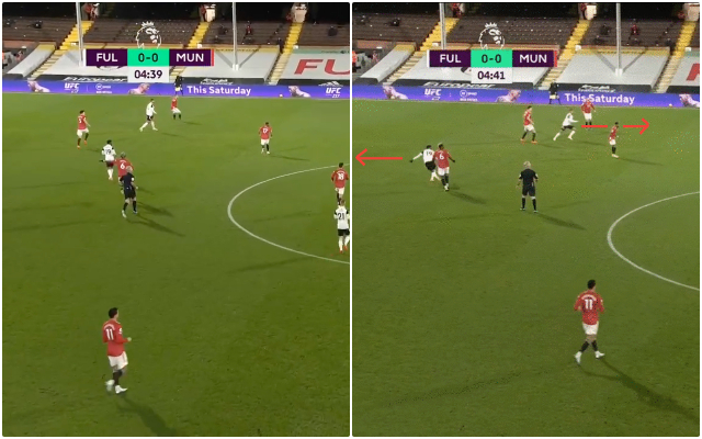 Loftus-Cheek role in Fulham first goal vs Man United