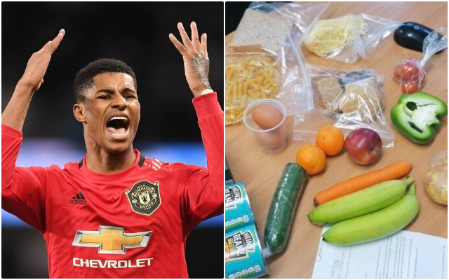 Rashford hits out at 'unacceptable' food hampers