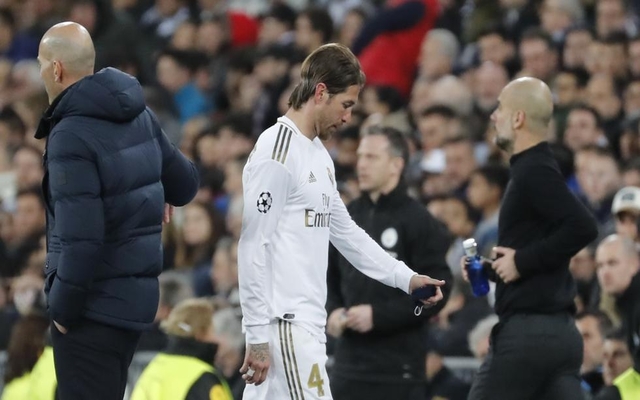 Sergio Ramos, Pep Guardiola and Zinedine Zidane