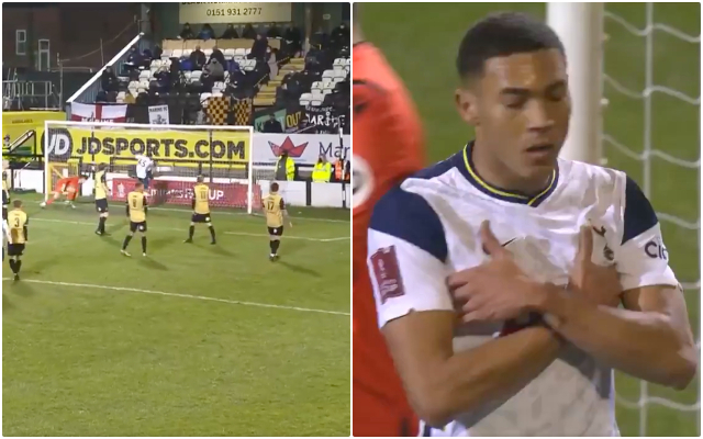 Video - Vinicius does Mbappe celebration after scoring for Spurs vs Marine