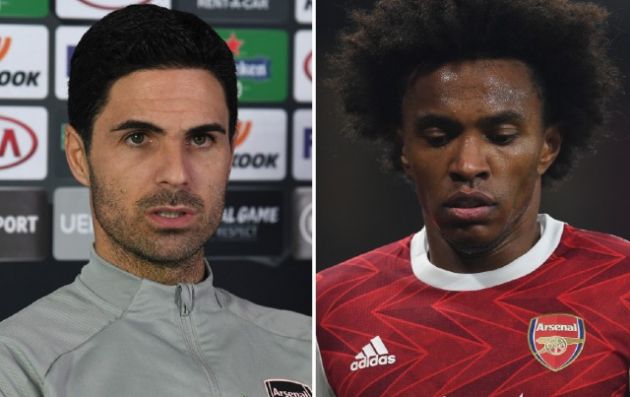 arteta and willian arsenal