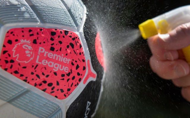 ball being sprayed