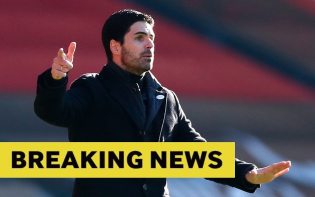 breaking news arsenal mikel arteta